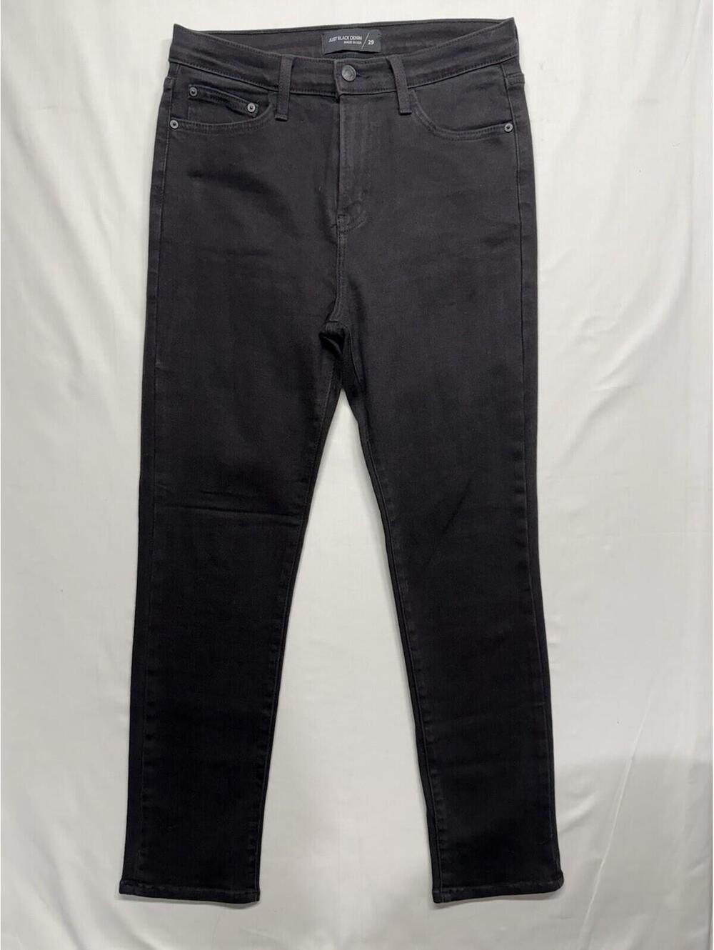 Just Black Denim Women's Black Jeans Size 29 Mid-rise    Made In Los Angeles!